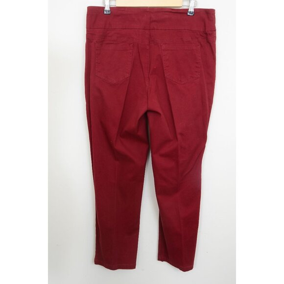 Chadwicks Of Boston Five-Pocket Red Pull-on Pants Jeans Women's 14P Casual - Picture 4 of 9